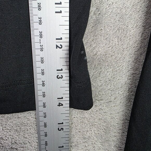 Womens Gymshark Black Training Crop Top Long Sleeve Drawstring Hem Polyester S - Picture 8 of 9